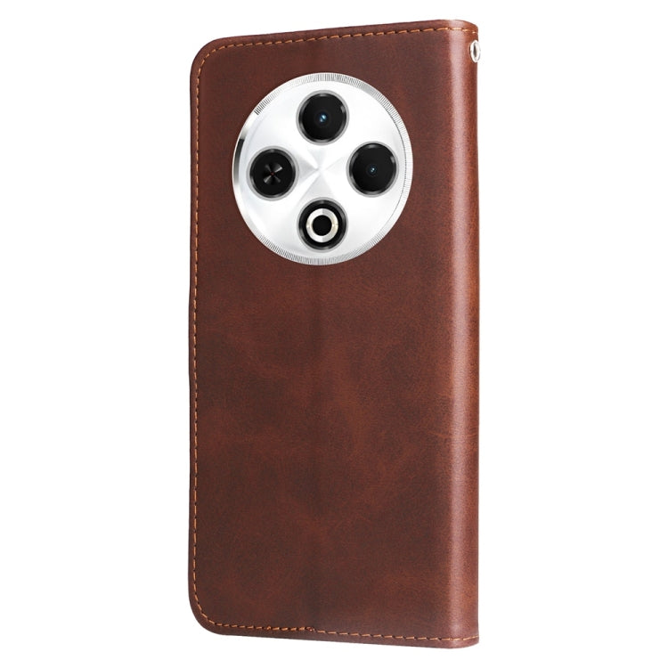 For Tecno Spark 30 4G Fashion Calf Texture Zipper Leather Phone Case