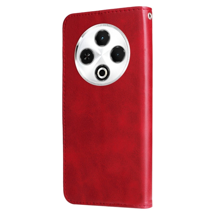 For Tecno Spark 30 4G Fashion Calf Texture Zipper Leather Phone Case
