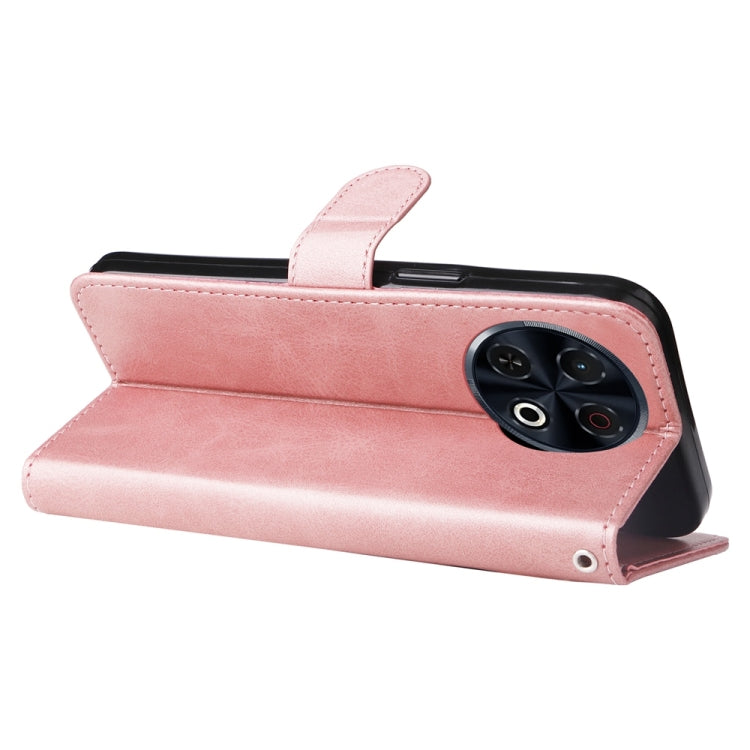 For Tecno Spark 30 Pro 4G Fashion Calf Texture Zipper Leather Phone Case