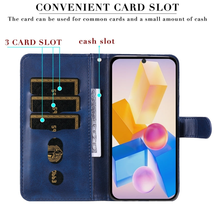 For Infinix Hot 40 / Hot 40 Pro Fashion Calf Texture Zipper Leather Phone Case
