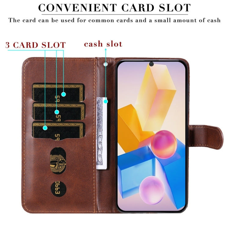 For Infinix Hot 40 / Hot 40 Pro Fashion Calf Texture Zipper Leather Phone Case