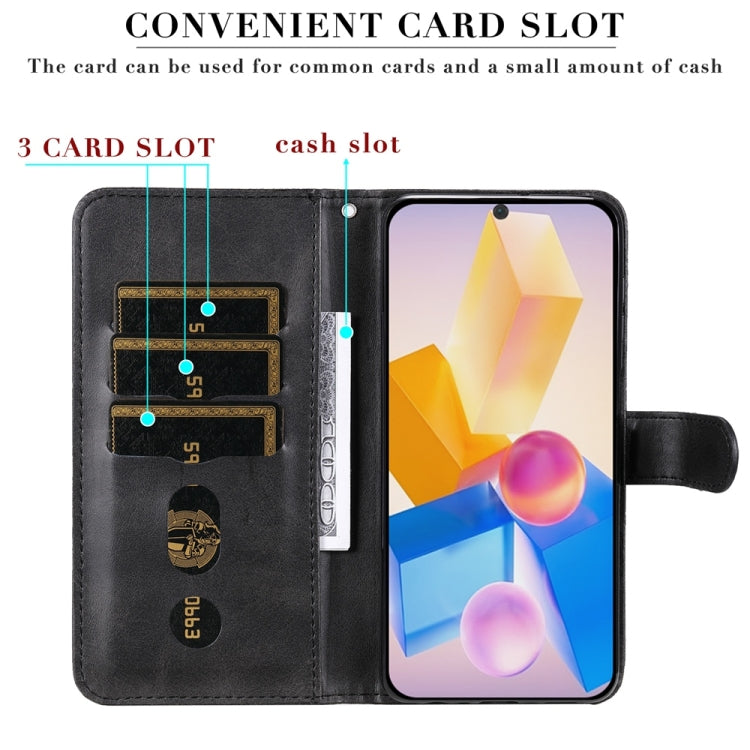For Infinix Hot 40 / Hot 40 Pro Fashion Calf Texture Zipper Leather Phone Case
