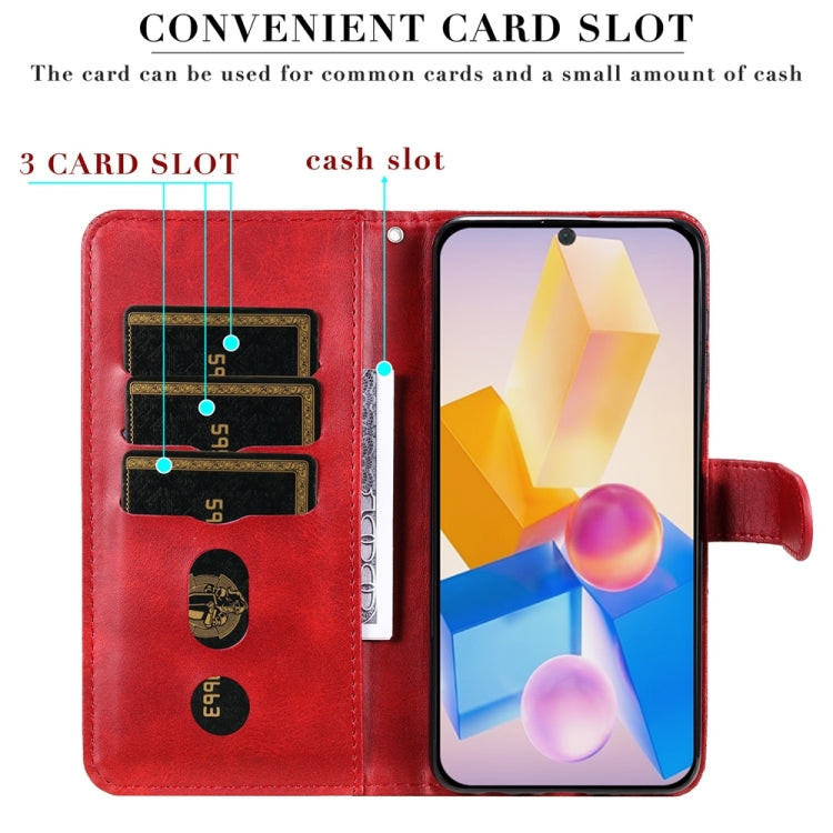 For Infinix Hot 40 / Hot 40 Pro Fashion Calf Texture Zipper Leather Phone Case