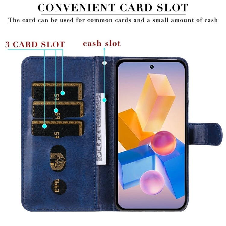 For Infinix Hot 40i Fashion Calf Texture Zipper Leather Phone Case