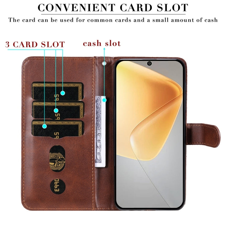 For Infinix Hot 50 4G Fashion Calf Texture Zipper Leather Phone Case