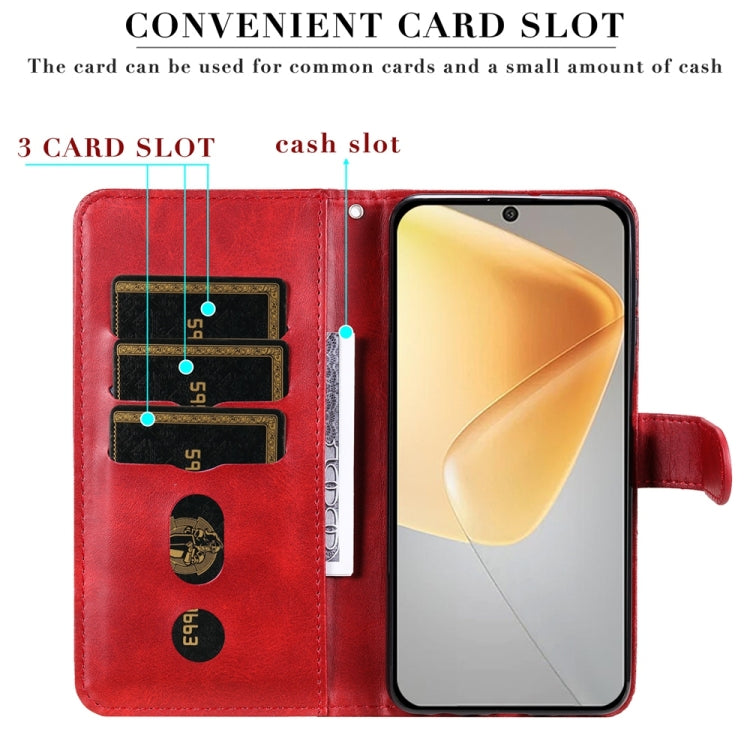 For Infinix Hot 50 4G Fashion Calf Texture Zipper Leather Phone Case