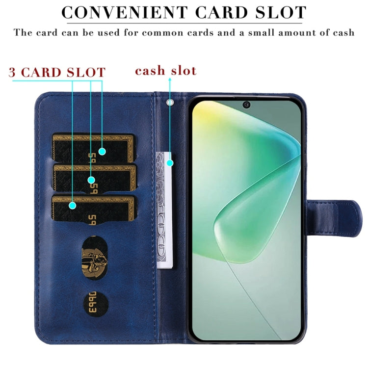 For Infinix Hot 50 5G Fashion Calf Texture Zipper Leather Phone Case