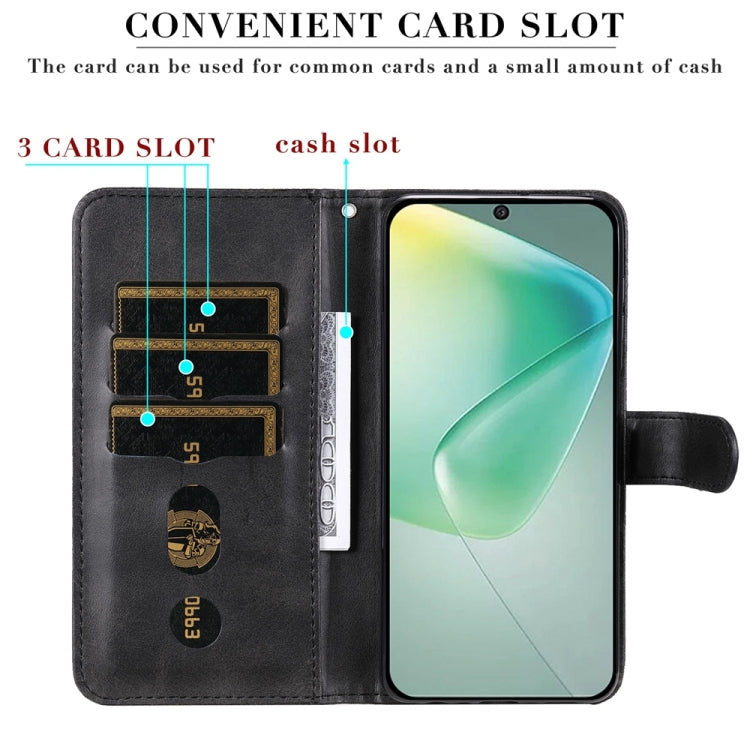 For Infinix Hot 50 5G Fashion Calf Texture Zipper Leather Phone Case