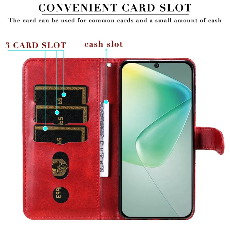 For Infinix Hot 50 5G Fashion Calf Texture Zipper Leather Phone Case