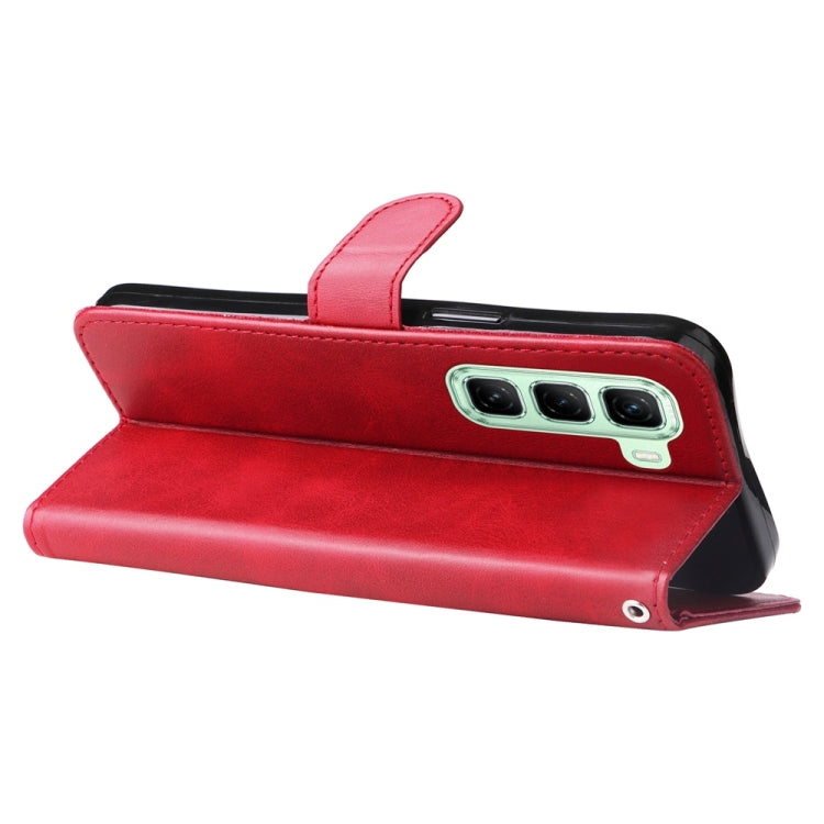 For Infinix Hot 50 5G Fashion Calf Texture Zipper Leather Phone Case