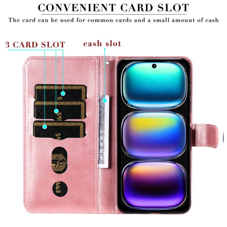For Infinix Hot 50i / Smart 9 Fashion Calf Texture Zipper Leather Phone Case