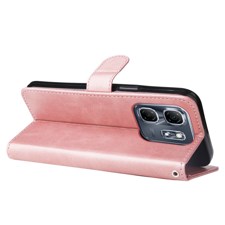 For Infinix Hot 50i / Smart 9 Fashion Calf Texture Zipper Leather Phone Case