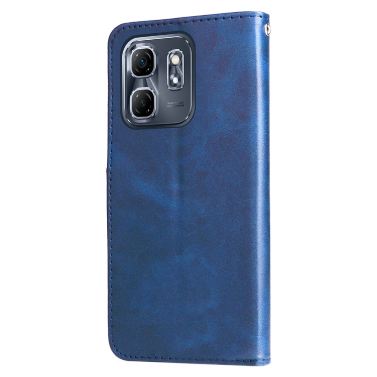 For Infinix Hot 50i / Smart 9 Fashion Calf Texture Zipper Leather Phone Case