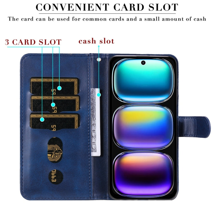 For Infinix Hot 50i / Smart 9 Fashion Calf Texture Zipper Leather Phone Case