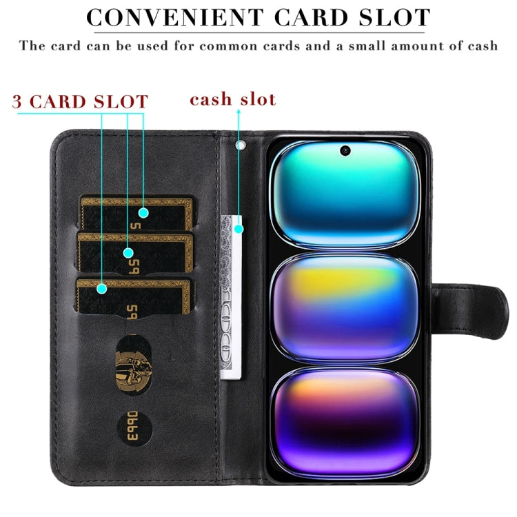 For Infinix Hot 50i / Smart 9 Fashion Calf Texture Zipper Leather Phone Case