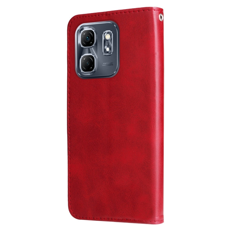 For Infinix Hot 50i / Smart 9 Fashion Calf Texture Zipper Leather Phone Case