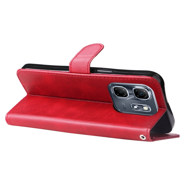 For Infinix Hot 50i / Smart 9 Fashion Calf Texture Zipper Leather Phone Case