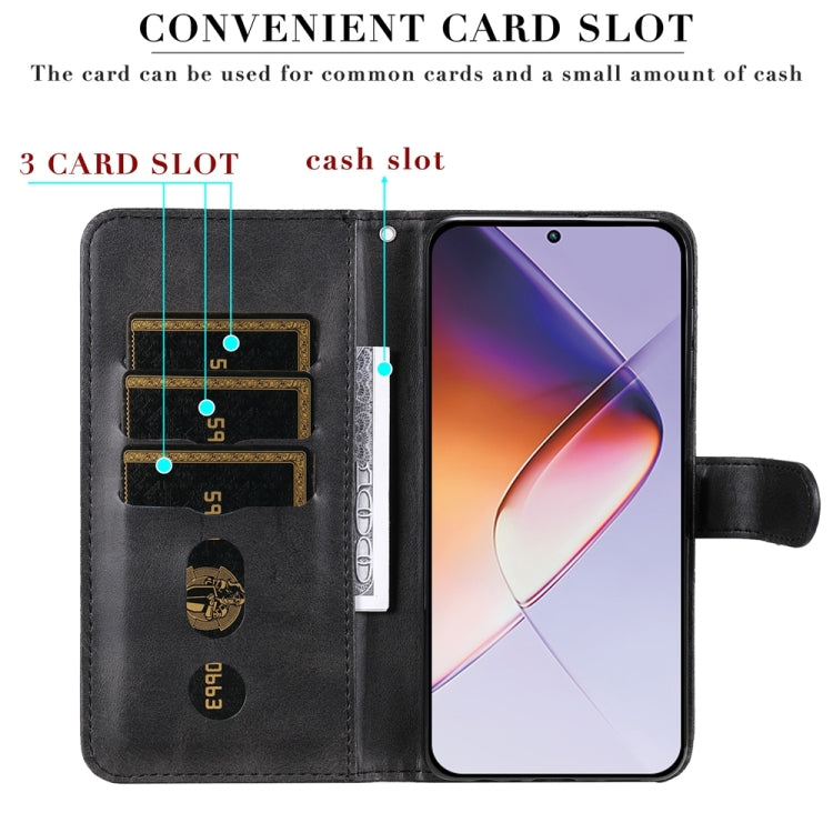 For Infinix Note 40 4G Fashion Calf Texture Zipper Leather Phone Case