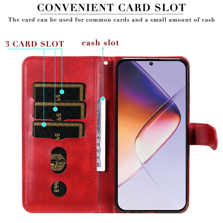 For Infinix Note 40 4G Fashion Calf Texture Zipper Leather Phone Case