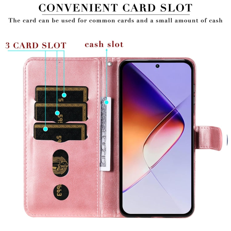 For Infinix Note 40 5G Fashion Calf Texture Zipper Leather Phone Case
