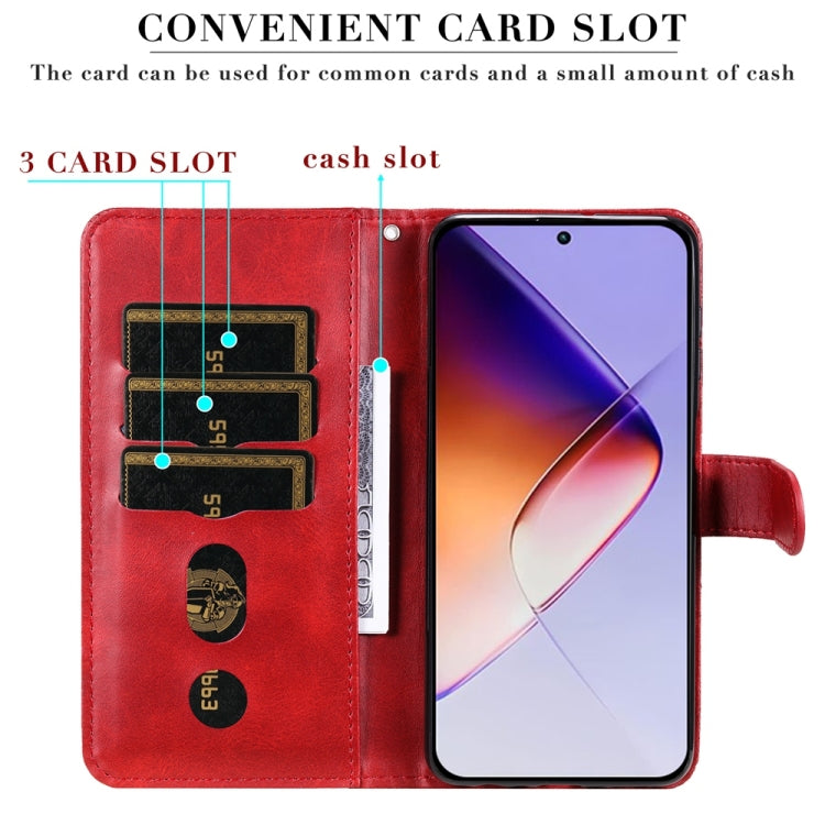 For Infinix Note 40 5G Fashion Calf Texture Zipper Leather Phone Case