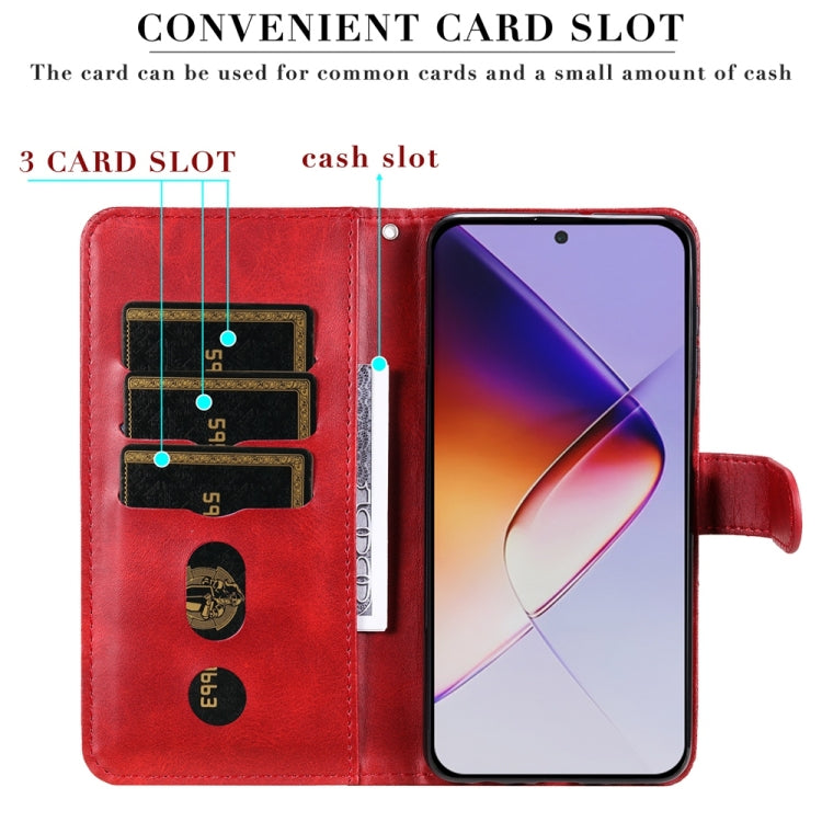 For Infinix Note 40 Pro 4G / 5G / Note 40 Pro+ Fashion Calf Texture Zipper Leather Phone Case