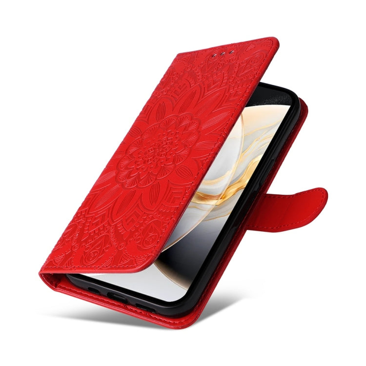 For Tecno Camon 30 4G / 5G Embossed Sunflower Leather Phone Case