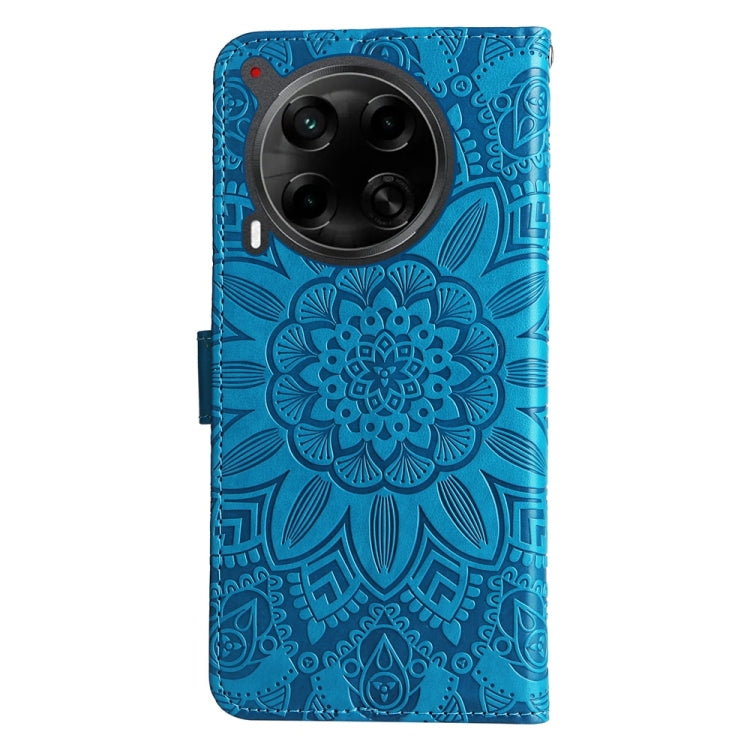 For Tecno Camon 30 4G / 5G Embossed Sunflower Leather Phone Case