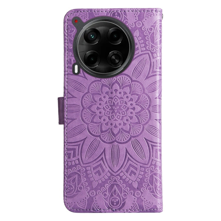 For Tecno Camon 30 4G / 5G Embossed Sunflower Leather Phone Case