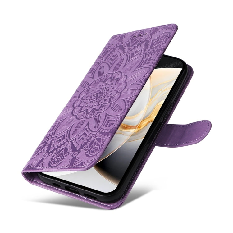 For Tecno Camon 30 4G / 5G Embossed Sunflower Leather Phone Case