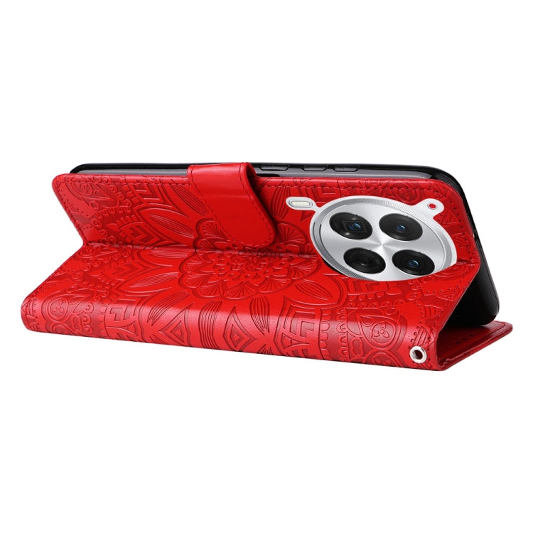 For Tecno Camon 30 Premier Embossed Sunflower Leather Phone Case
