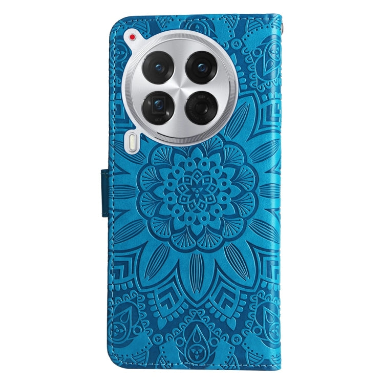 For Tecno Camon 30 Premier Embossed Sunflower Leather Phone Case