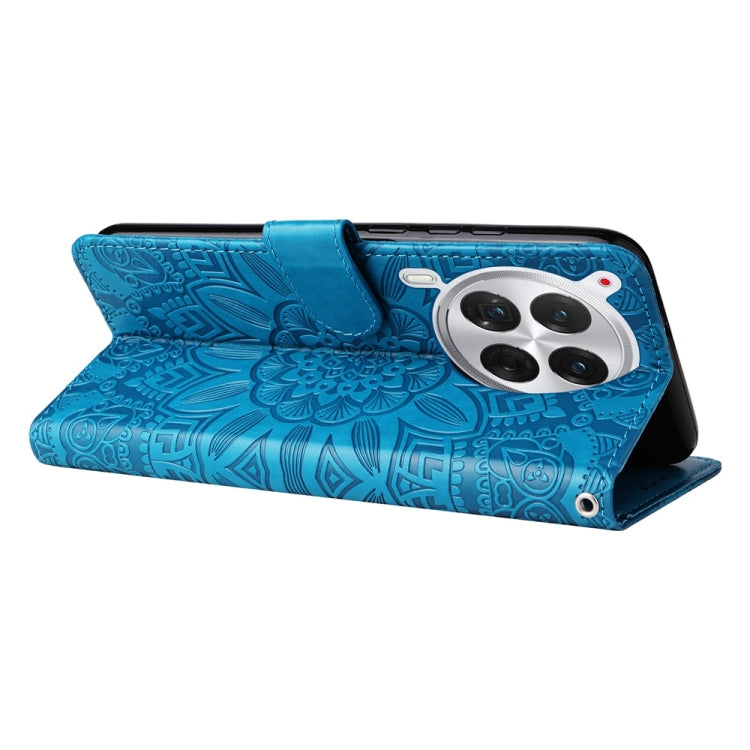 For Tecno Camon 30 Premier Embossed Sunflower Leather Phone Case