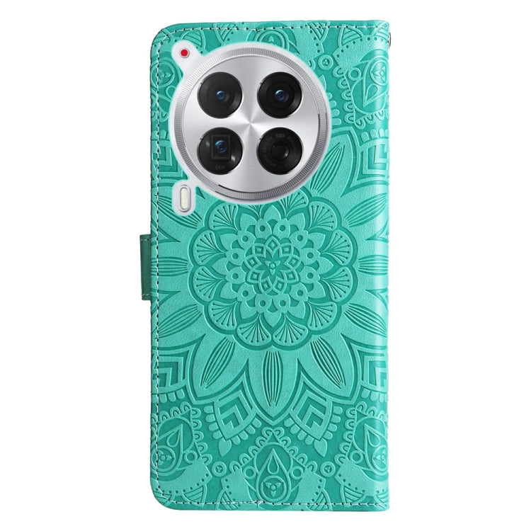 For Tecno Camon 30 Premier Embossed Sunflower Leather Phone Case
