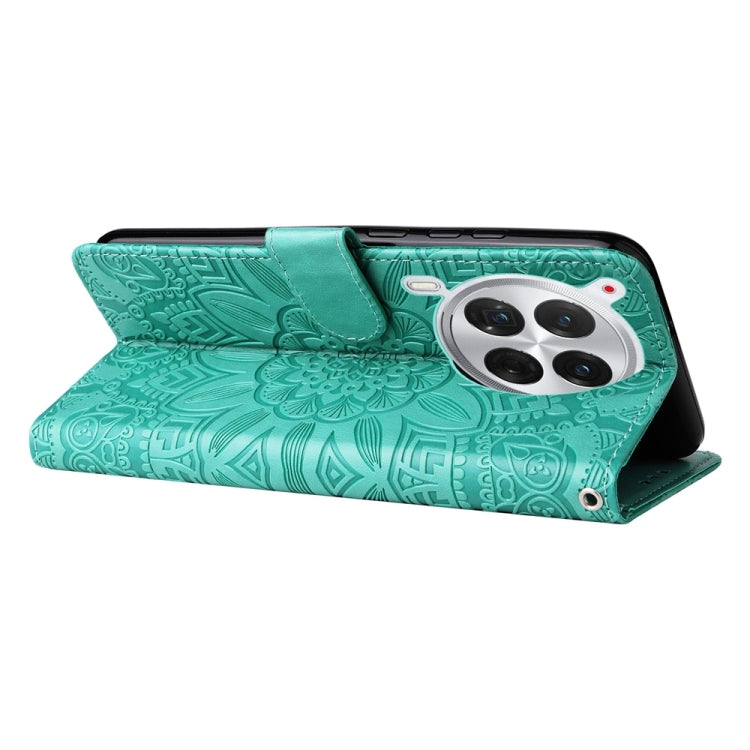 For Tecno Camon 30 Premier Embossed Sunflower Leather Phone Case
