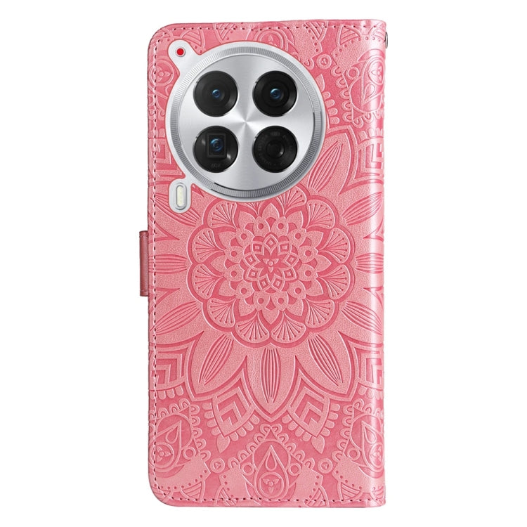 For Tecno Camon 30 Premier Embossed Sunflower Leather Phone Case