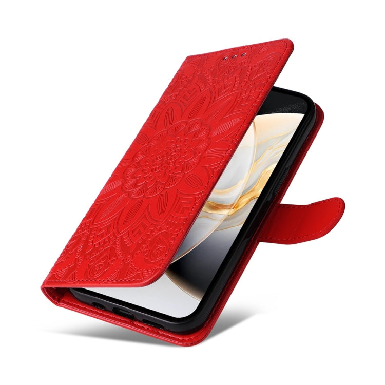 For Tecno Camon 30 Pro Embossed Sunflower Leather Phone Case