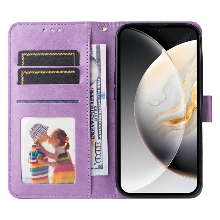 For Tecno Camon 30 Pro Embossed Sunflower Leather Phone Case