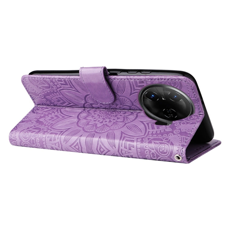 For Tecno Camon 30 Pro Embossed Sunflower Leather Phone Case