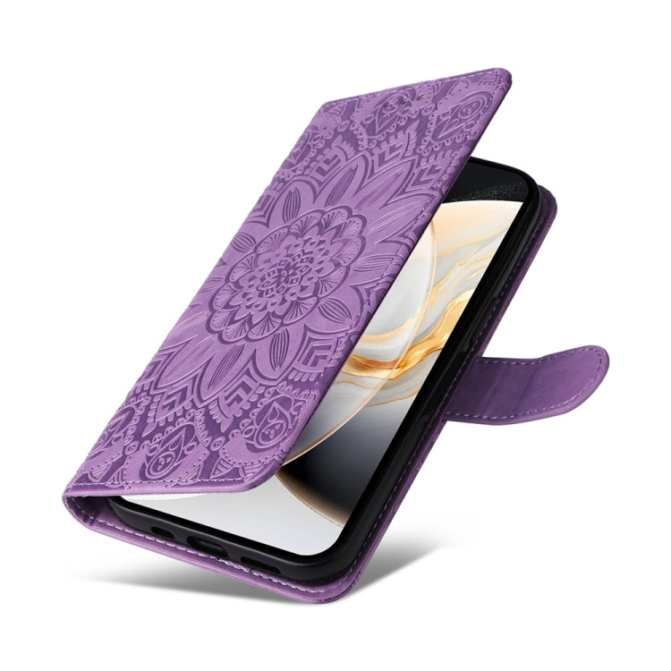 For Tecno Camon 30 Pro Embossed Sunflower Leather Phone Case