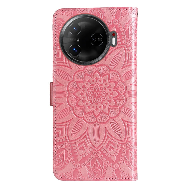 For Tecno Camon 30 Pro Embossed Sunflower Leather Phone Case