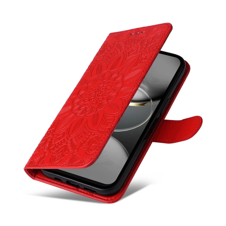 For Tecno Spark 30C Embossed Sunflower Leather Phone Case