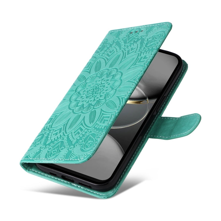 For Tecno Spark 30C Embossed Sunflower Leather Phone Case