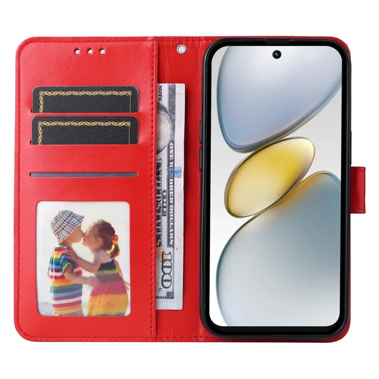 For Tecno Spark Go 1 / Pop 9 / Spark Go 2025 Embossed Sunflower Leather Phone Case
