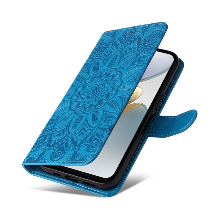 For Tecno Spark Go 1 / Pop 9 / Spark Go 2025 Embossed Sunflower Leather Phone Case