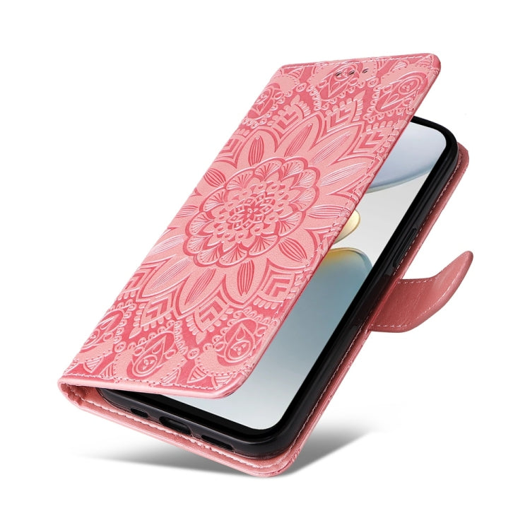 For Tecno Spark Go 1 / Pop 9 / Spark Go 2025 Embossed Sunflower Leather Phone Case