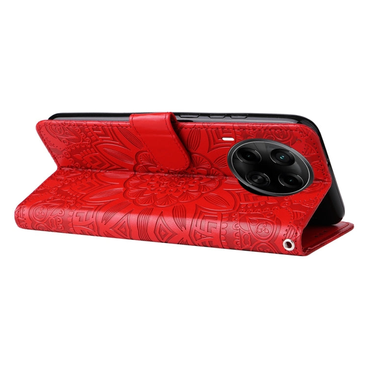 For Tecno Camon 30S / Camon 30S Pro Embossed Sunflower Leather Phone Case