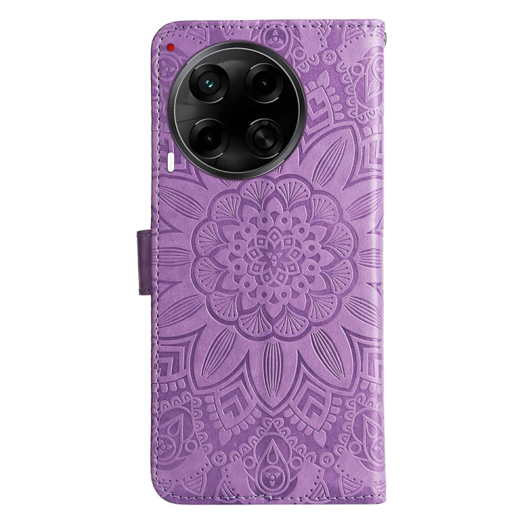 For Tecno Camon 30S / Camon 30S Pro Embossed Sunflower Leather Phone Case