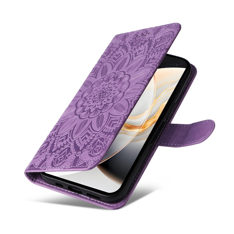 For Tecno Camon 30S / Camon 30S Pro Embossed Sunflower Leather Phone Case