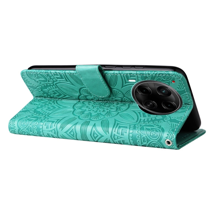 For Tecno Camon 30S / Camon 30S Pro Embossed Sunflower Leather Phone Case
